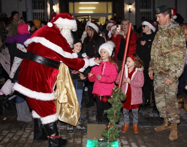 The Baumholder Military community hosted its annual Christmas Tree Lighting ceremony at the Rheinlander Community Center on Dec. 6 to usher in the holiday spirit.