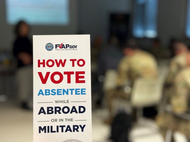 Get out the vote effort comes to USAG-Italy ahead of 2024 election