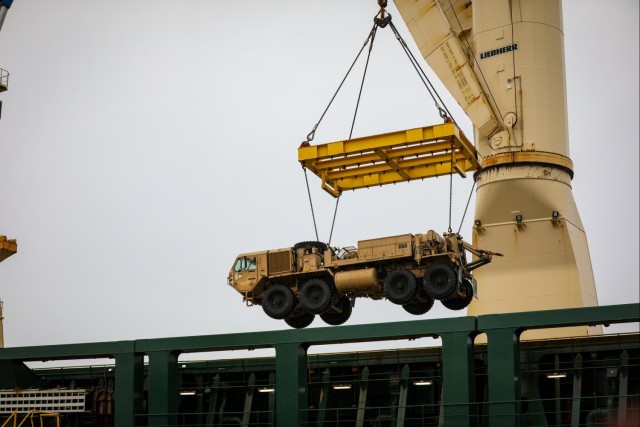 21st Theater Sustainment Command Supports First Port Operation in Portugal