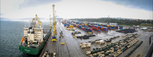 21st Theater Sustainment Command Supports First Port Operation in Portugal