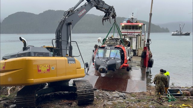 Army DART assists with recovery of Coast Guard helicopter