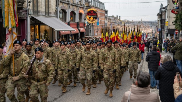 Soldiers of the 101st Airborne Division commemorate 79th anniversary of the Battle of the Bulge
