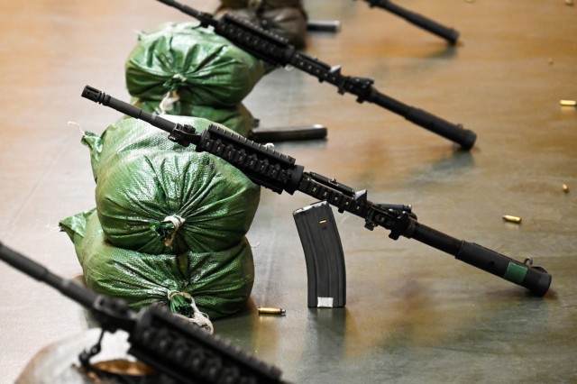 German and American Soldiers at the Shooting Range on Panzer Kaserne