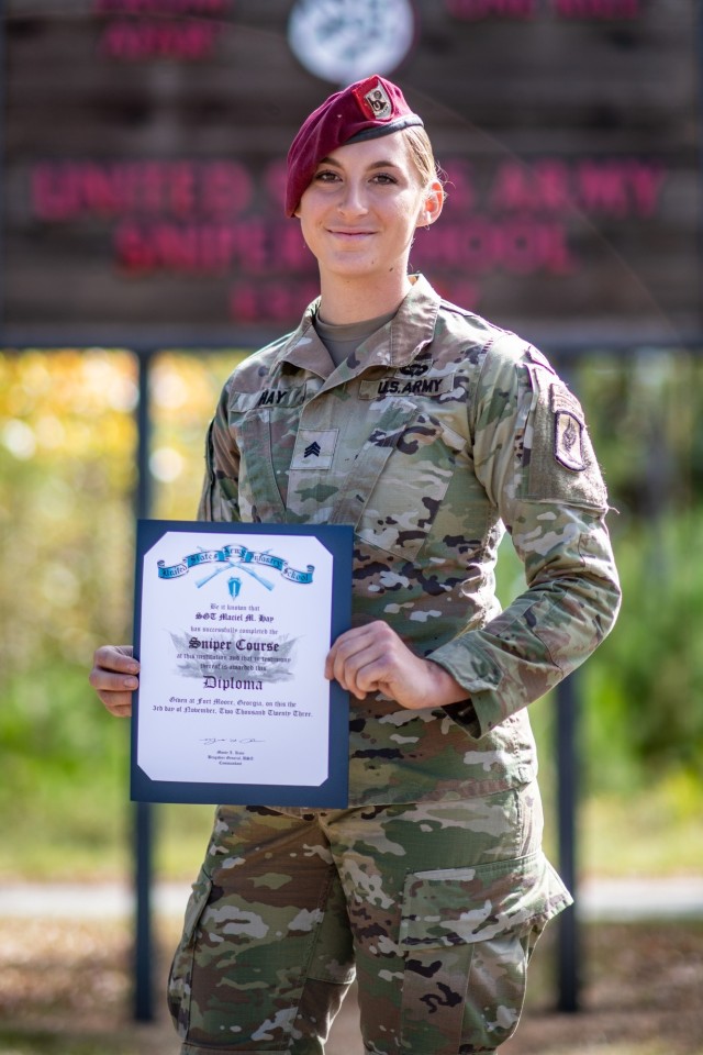 Sky Soldier makes history as first active duty female Army sniper