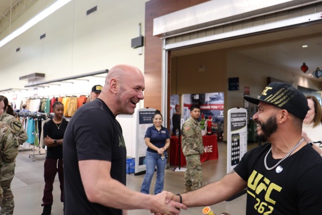 UFC president thrills fans during meet, greet at Fort Cavazos