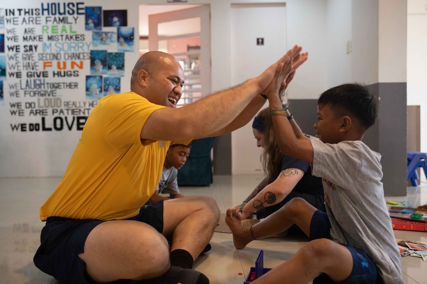 U.S. Navy Sailors Inspire Children at Orphanage in Philippines