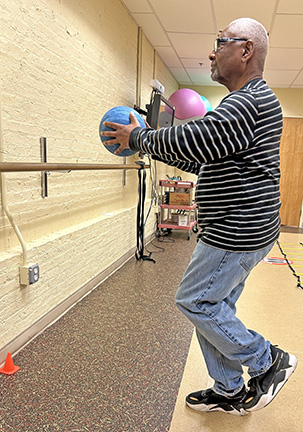 Veteran in fall risk program