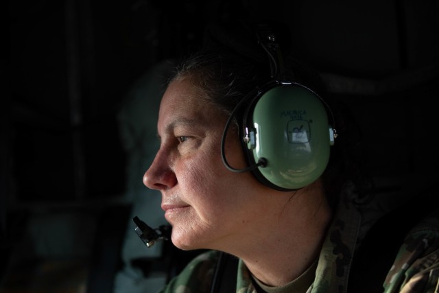 Lt. Gen. Jody Daniels, Chief of Army Reserve and Commanding General U.S. Army Reserve Command, conducts battlefield circulation in the CENTCOM AO, visiting U.S. Army Reserve Soldiers serving at Camp Arifjan and Camp Buehring, Kuwait, January 22-23, 2024.