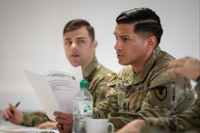 21st Theater Sustainment Command Chef of the Quarter Competition