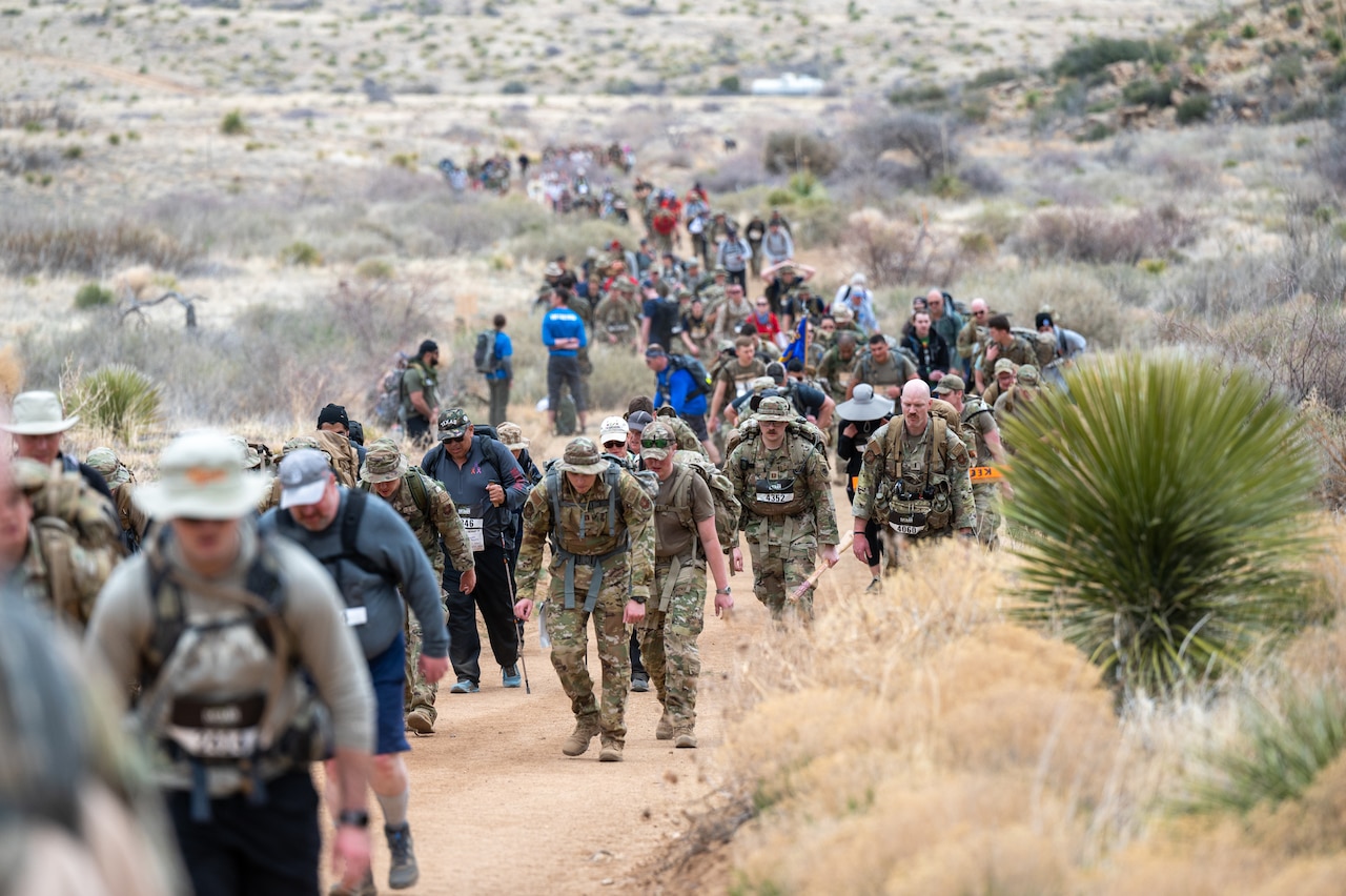 Bataan Memorial Marchers Endure Grueling Reflection on Service, Sacrifice