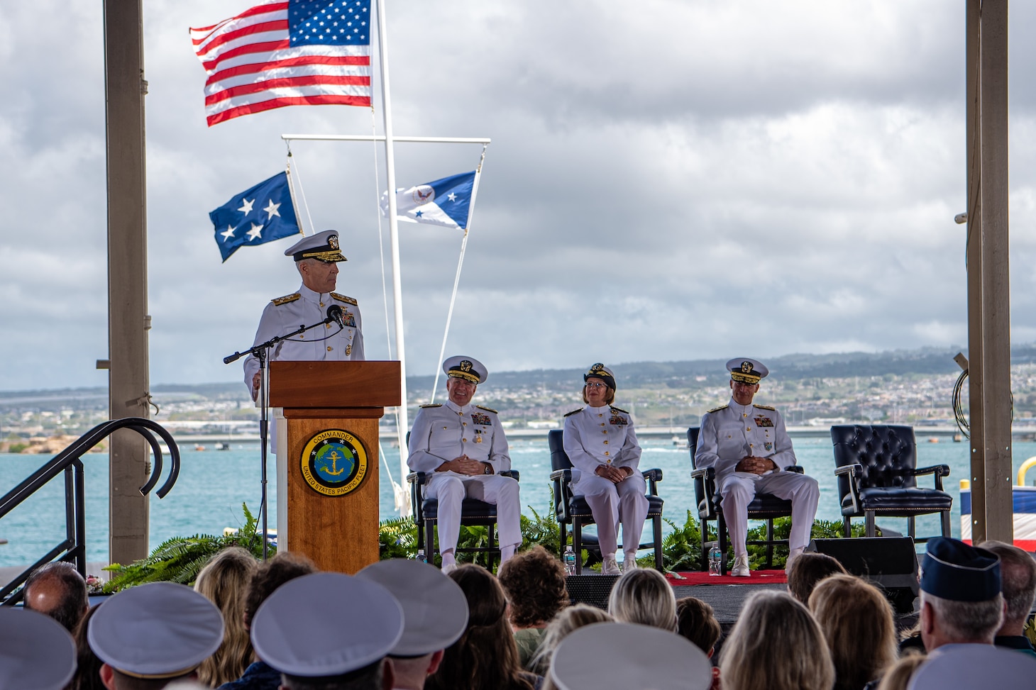 COMPACFLT Holds Change of Command Ceremony in Pearl Harbor