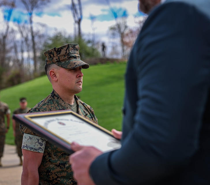 U.S. Marine meritoriously promotes at top 1% of rank, grade