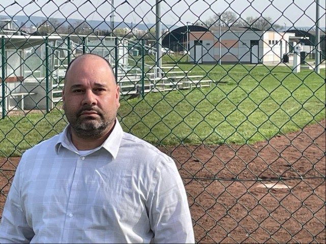 Enrique "Tato" Rivera has been an operations specialist with IMCOM-Europe since July 2023 and volunteers as the coach for the IMCOM-Europe softball team.