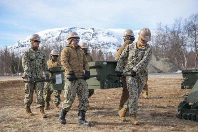 NMCB 11 assembles medium girder bridge in support of Immediate Response 2024
