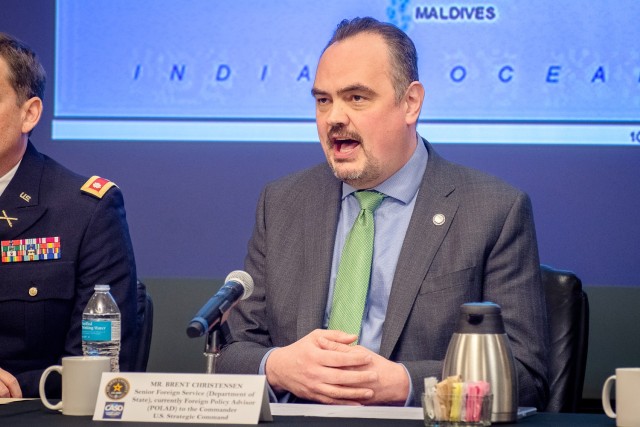 Brent Christensen, Foreign Policy Advisor (POLAD) to the Command of the U.S. Strategic Command, was a panelist at the latest CASO Panel March 19, 2024. 