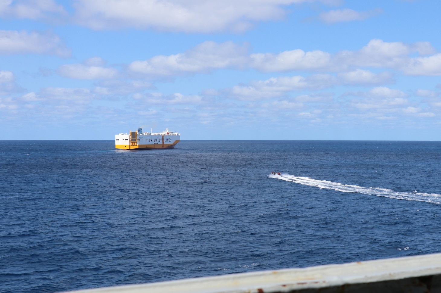 USS Stout Provides Medical Assistance to Merchant Vessel at Sea