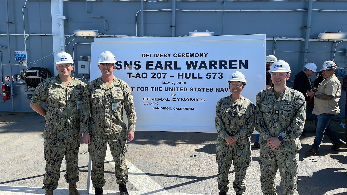 U.S. Navy Accepts Delivery of USNS Earl Warren (T-AO 207)