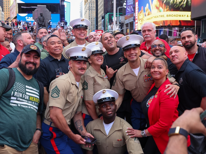 Past, Present, Future Marines Come Together to Begin Fleet Week New York 2024