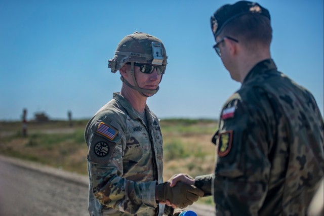 Idaho Army National Guard Soldiers train with Canadian and Polish soldiers
