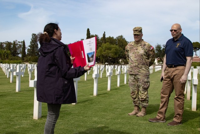 US Army Brig. Gen. John LeBlanc honors fallen troops at North Africa American Cemetery in Tunisia