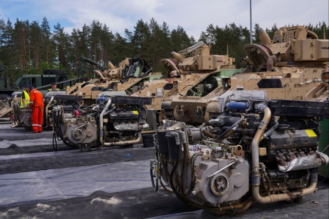 Washing Defender 24 out of Poland: DCTC keep vehicles squeaky clean