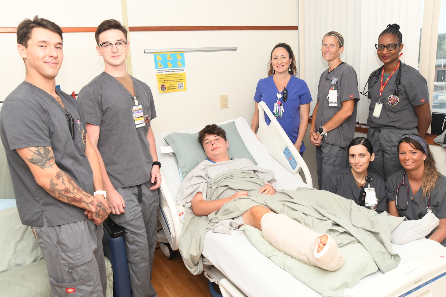 Boy Bitten By Shark Thanks Naval Medical Center Camp Lejeune for Care