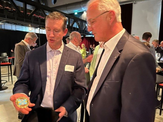 U.S. Army Garrison Rheinland-Pfalz Commander Honors Markus Vollmer's Service