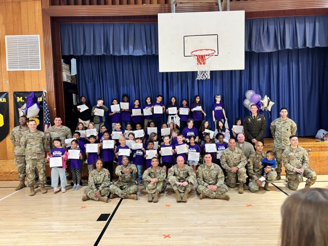 Members of Picatinny Arsenal’s military and their children are recognized during Month of the Military Child.