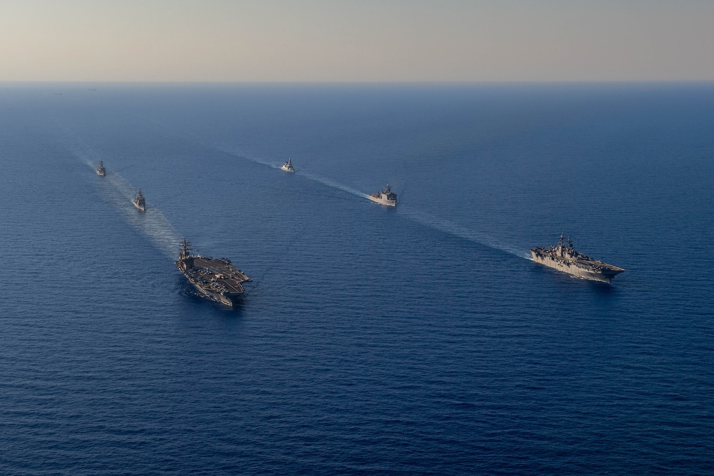 U.S. Sixth Fleet Conducts Bilateral Operations with IKECSG and WSP ARG