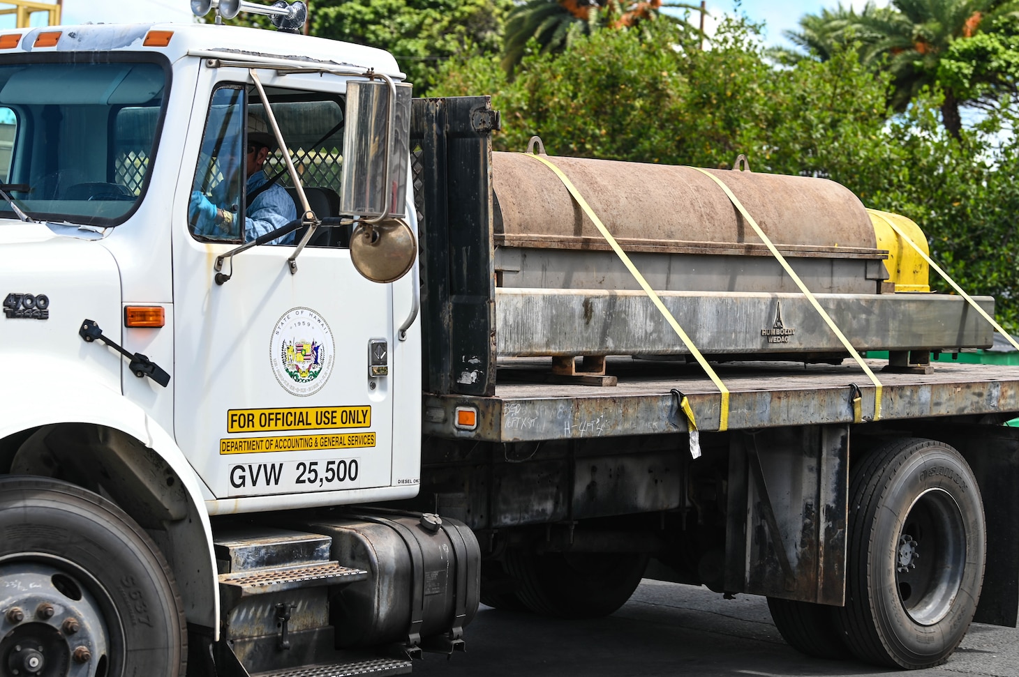 Navy Provides Wastewater Treatment Plant Centrifuge to Maui County