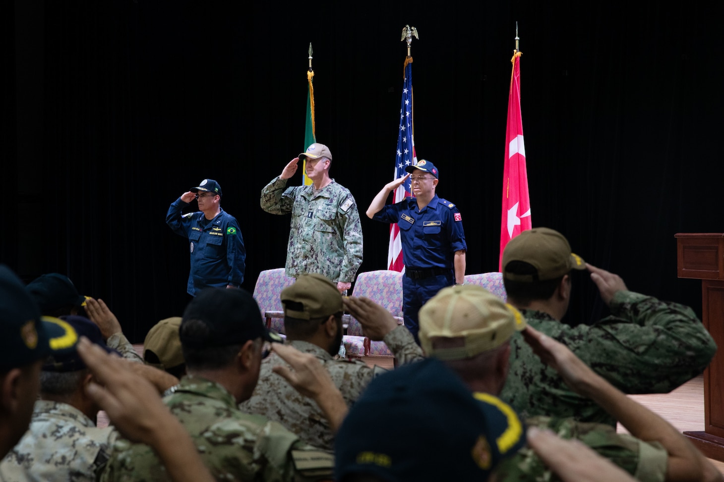 Türkiye Assumes Command of Combined Maritime Forces’ Combined Task Force 151 from Brazil