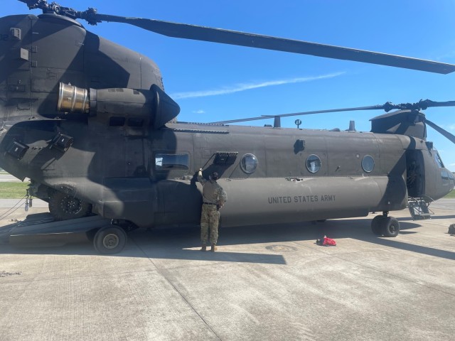 Army conducts User Demonstration on modernized Chinook helicopter at Operation Lethal Eagle