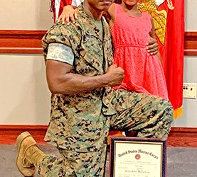 Finding community while navigating his personal combat zone