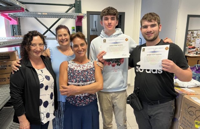 Camp Darby brothers recognized for excellence during summer hire program