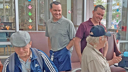 Twin recreation therapists promote wellness and recovery