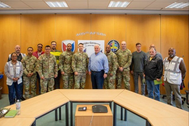 405th AFSB hosts ASC sister brigade at headquarters, two APS-2 worksites during site visit