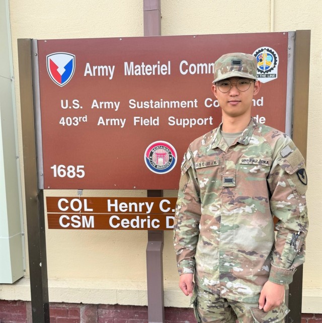 403rd Army Field Support Brigade Personality Spotlight: Pfc. Lee, Jung-Min, Brigade S-3 (Operations)