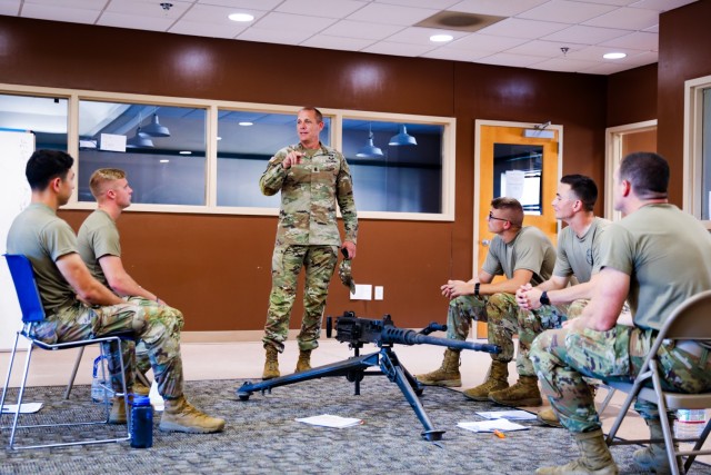 Army Guard Command Sergeant Major Visits Best Squad Competitors