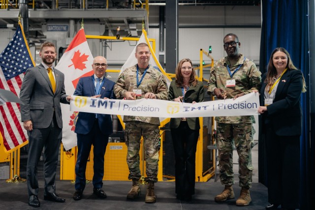 JPEO Armaments & Ammunition Cuts Ribbon on New 155mm Metal Parts Facility