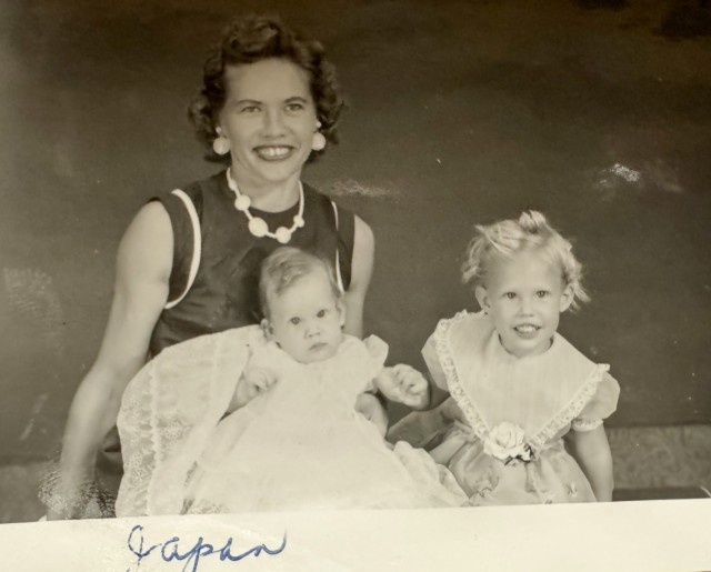 Trudy Floyd, right, in an undated photo along with her mother, Constance, and sister, Becky. Trudy and her sister were both born at Camp Zama, Japan, when their father, James, worked on the installation from 1958 to 1961.