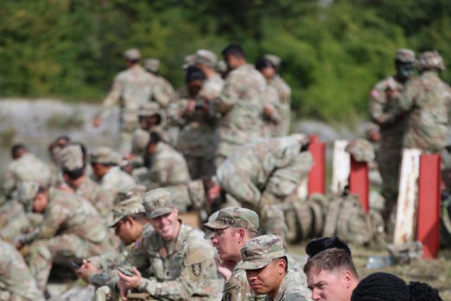 21st Theater Sustainment Command crossing the Danube