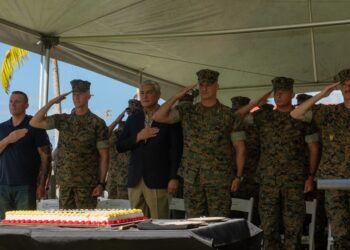 DPAA Marines Celebrate 249th USMC Birthday with MARFORPAC Commander