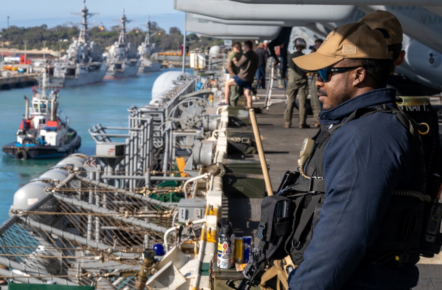 USS Wasp Departs Rota before Return to Home Port