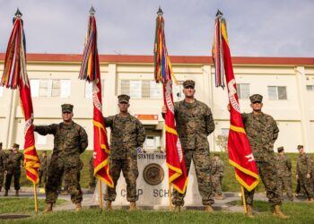 4th Marine Regiment Colors Reunification