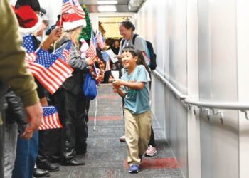 Fort Cavazos Gold Star families board Snowball Express