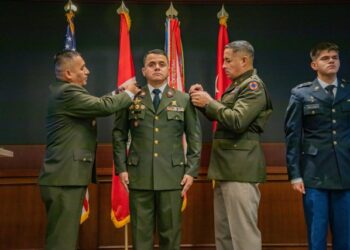 U.S. Army South Peruvian partner nation liaison officer promoted to colonel and bids farewell to the unit