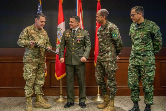 US Army South Peruvian Partner Nation Liaison Officer is Promoted to Colonel and Bids Farewell to the Unit