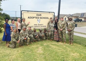 Instilling Army values at The Great Place: DIVARTY bonds with students through Adopt-a-School