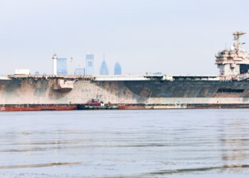 Ex-John F. Kennedy (CV 67) Embarks on Final Voyage