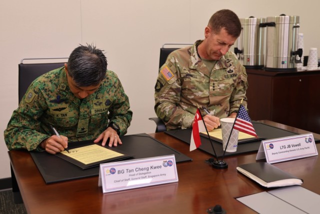 Singapore Army and US Army Talks Vital to Growing Partnership